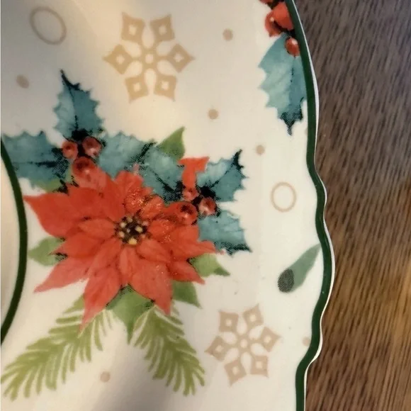 Christmas Poinsettia Mini Tea Set Creamer Sugar Bowl Cup Saucer Holiday China - Picture 7 of 7